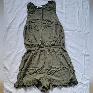 Joe Benbasset Khaki Sleeveless Romper